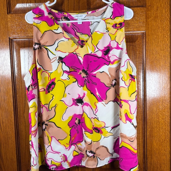 Nine West XXL Sleeveless Floral Pullover - Picture 1 of 5
